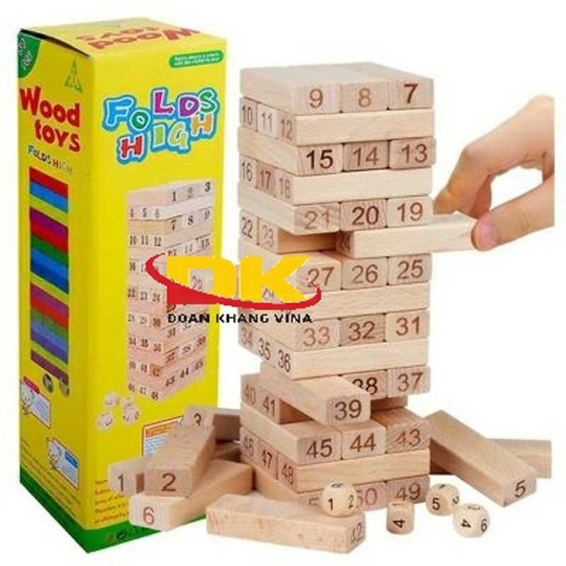 Bộ đồ chơi rút gỗ 48 thanh DK 006-10